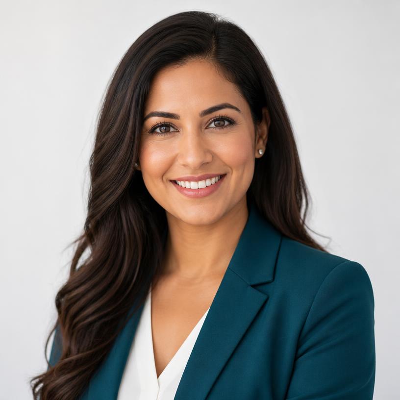 Portrait of Priya Nair, Head of Operations at RVNU